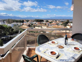 Canet-en-Roussillon T3, 5e étage, vue mer et Canigou - FR-1-794-113